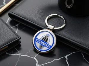 Shelby Cute Key Ring Stylish Glossy Alloy Metal